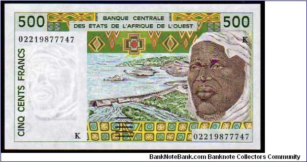 (Senegal)

500 Francs
Pk 710k

Country Code -K- Banknote