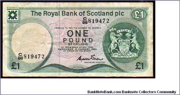 1 Pound __
Pk 341 Banknote