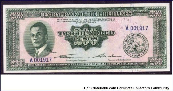 P-140 ND 200 pesos Banknote