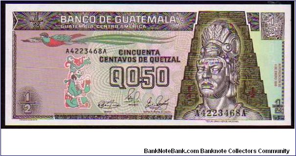 1/2 Quetzal
Pk 72 Banknote