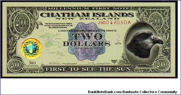 (Chatham Islands)

2 Dollars
Pk NL Banknote