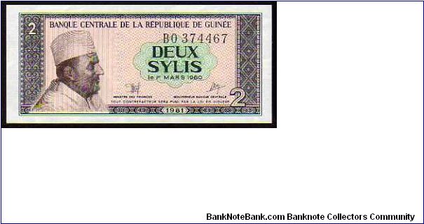 2 Sylis
Pk 21 Banknote