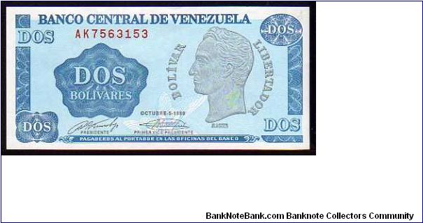 2 Bolivares
Pk 69 Banknote