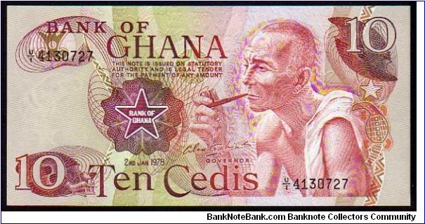 10 Cedis
Pk 16 Banknote