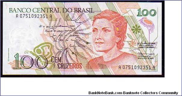 100 Cruzeiros__
Pk 228 Banknote
