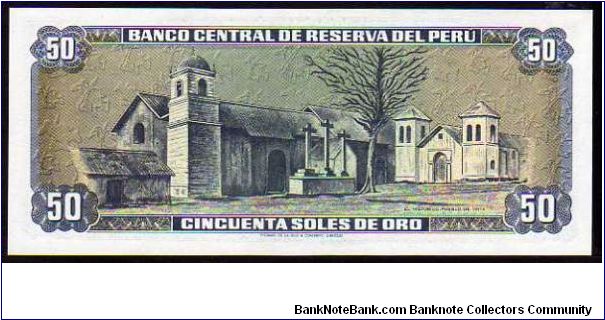 Banknote from Peru year 1977