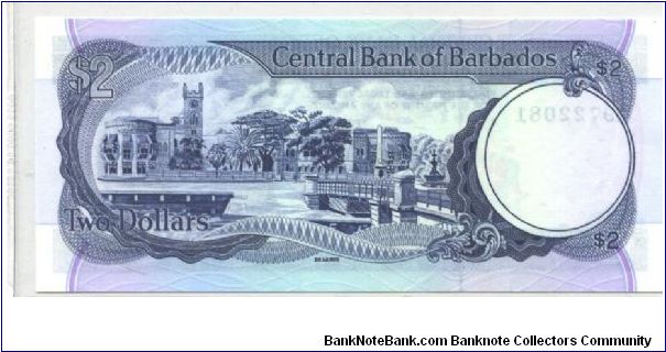 Banknote from Barbados year 1986
