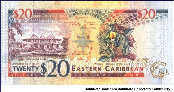 Banknote from Antigua and Barbuda year 1993