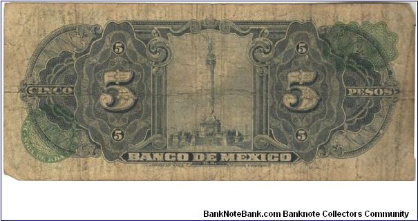 Banknote from Mexico year 1954