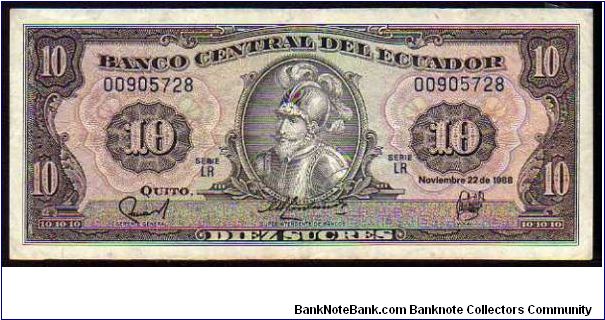 10 Sucres
Pk 121 Banknote