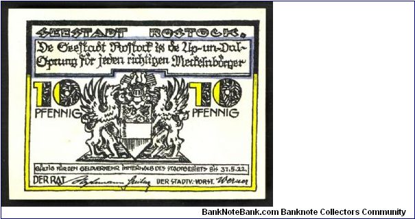 Banknote from Germany year 1922