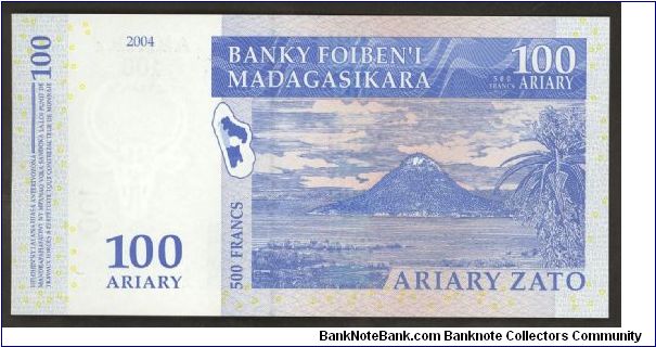 Banknote from Madagascar year 2004