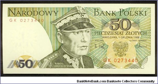 Poland 50 Zlotych 1988 P142c. Banknote