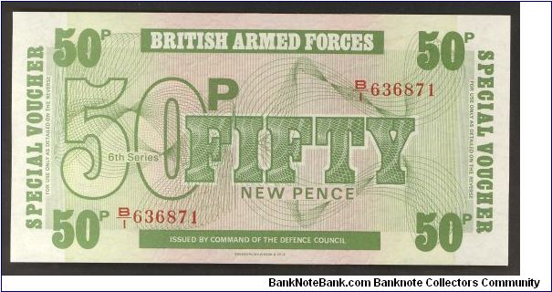 UK 50p 1972 PM49. Banknote