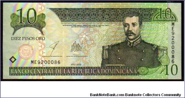 10 Pesos Oro
Pk 168 Banknote