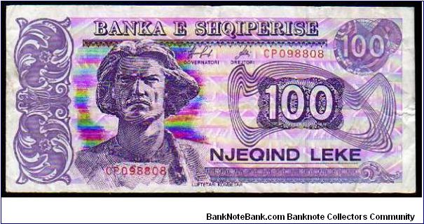 100 leke__
Pk 55c Banknote