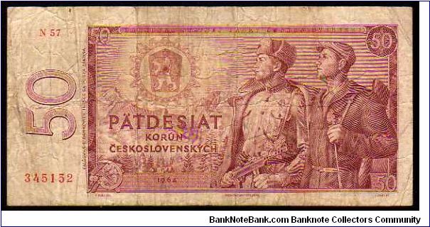 *CZECHOSLOVAKIA*
________________

50 Korun
Pk 90
---------------- Banknote