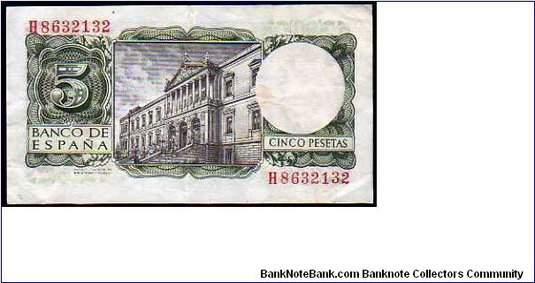 Banknote from Spain year 1954