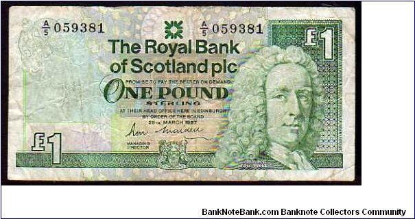 1 Pound
Pk 346 Banknote