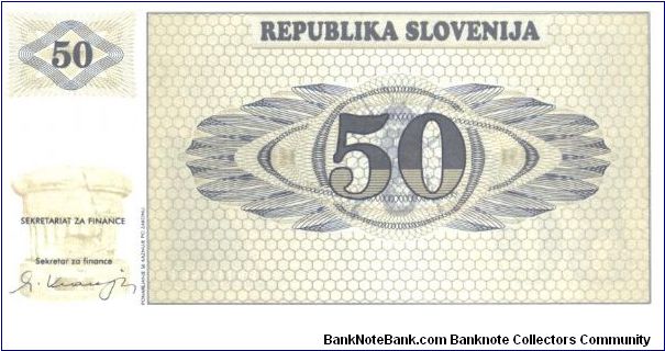 Banknote from Slovenia year 1990