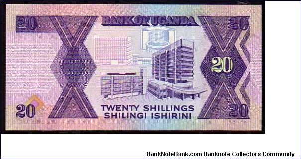 Banknote from Uganda year 1988