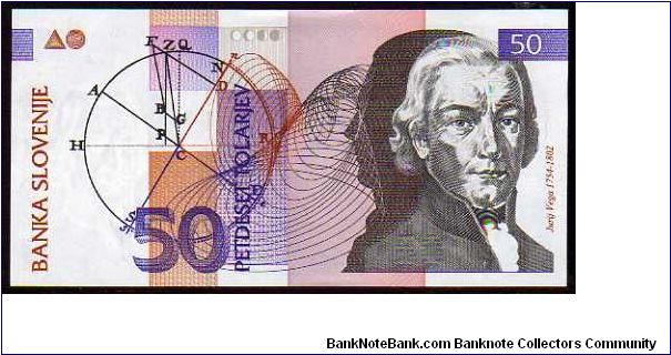 50 Tolarjev
Pk 13a Banknote