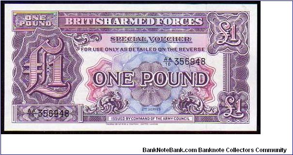 1 Pound
Pk M22

(British Armed Forces) Banknote