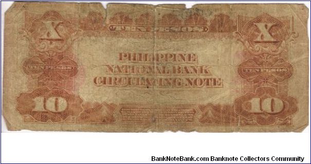 Banknote from Philippines year 1937