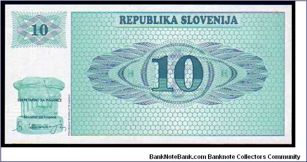 Banknote from Slovenia year 1990