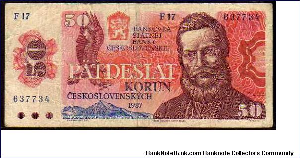 *CZECHOSLOVAKIA*
_________________

50 Korun
Pk 96a
----------------- Banknote