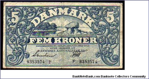 5 Kroner
Pk 30h Banknote