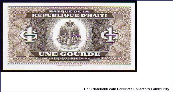 Banknote from Haiti year 1992