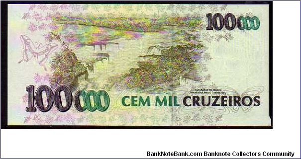 Banknote from Brazil year 1993