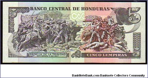 Banknote from Honduras year 2001