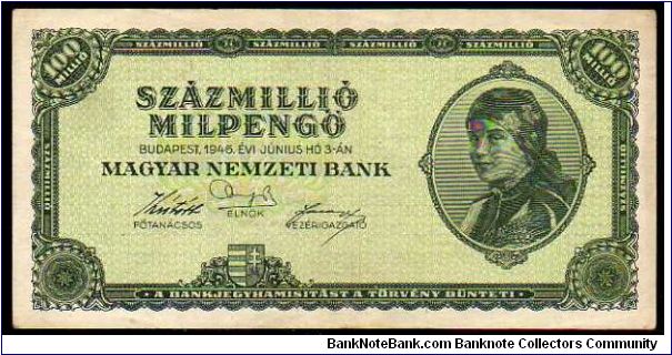 100'000'000 MilPengo

Pk 130 Banknote