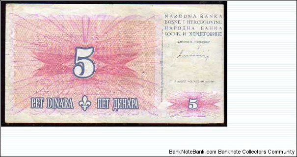 5 Dinara__
Pk 40 Banknote