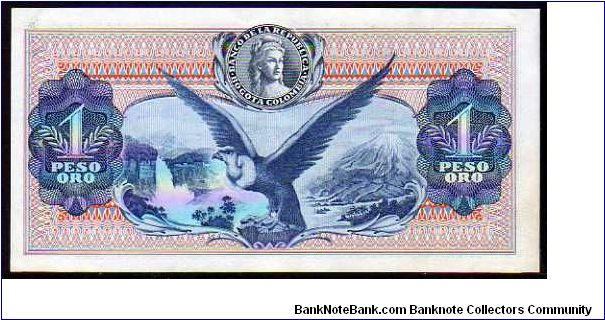 Banknote from Colombia year 1970