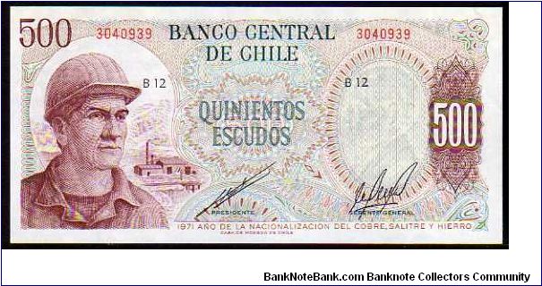 500 Escudos__
pk# 145 Banknote