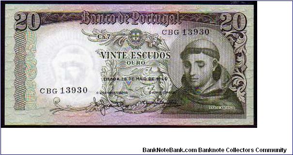 20 Escudos
Pk 167b Banknote