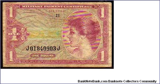 1 Dollar
Pk M61

(Military Payment Certificate) Banknote