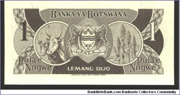 Banknote from Botswana year 1983