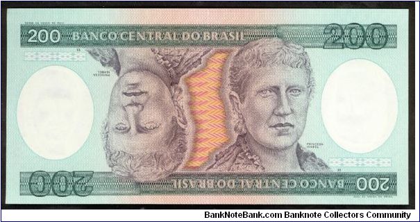 Brazil 200 Cruzeiros 1981 P199. Banknote