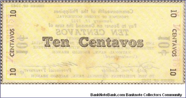 Banknote from Philippines year 1942