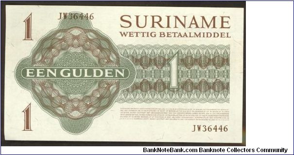 Banknote from Suriname year 1974