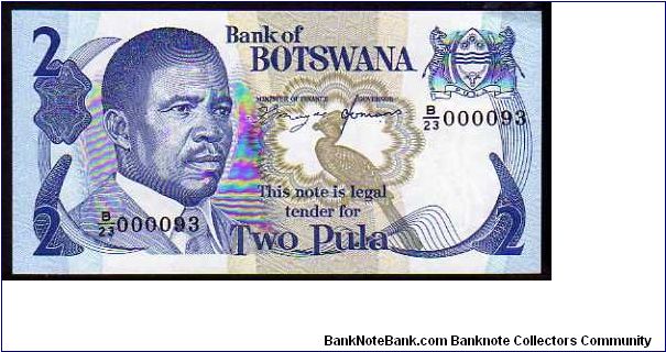 2 Pula__

Pk 7d Banknote