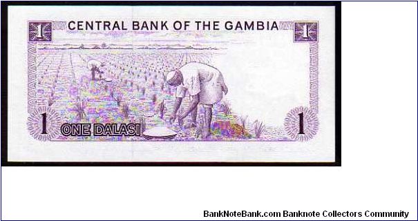 Banknote from Gambia year 1987