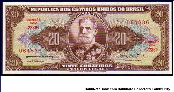 20 Cruzeiros__
Pk 178__
Valor Legal
 Banknote