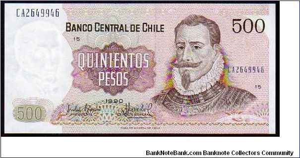 500 Pesos__
pk# 153b Banknote