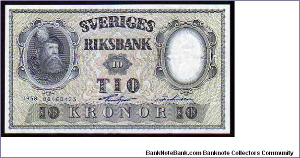 10 Kronor
Pk 43f Banknote