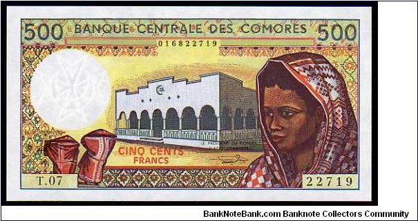 500 Francs__

pk# 10b Banknote